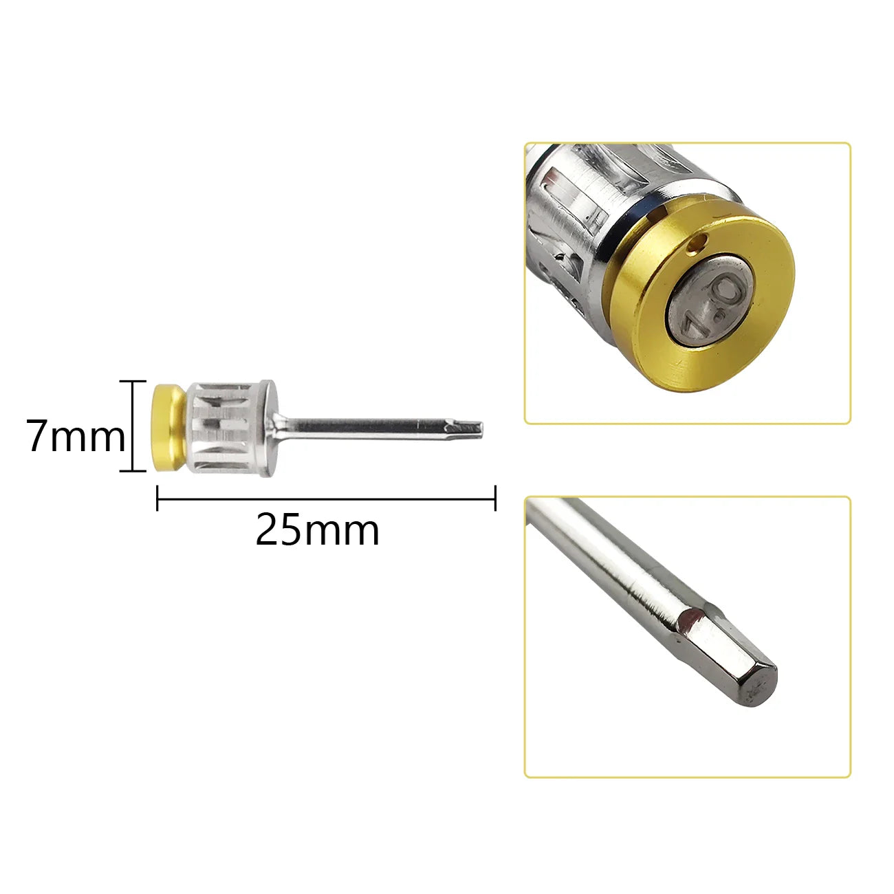 Universal Dental Implant Torque Screwdriver Wrench – Restoration Tool 10-70 NCM