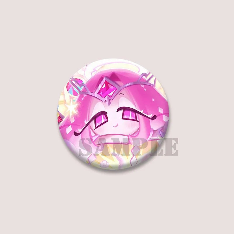 Cute Cartoon Game CRK Eternal Sugar Cookie Coin Brooch – Button Pins for Backpack, Hat, Clothes & Gifts