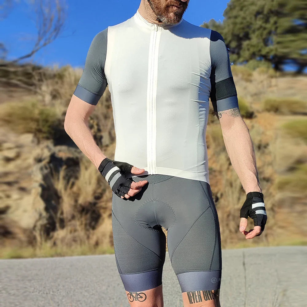 YKYWBIKE Men's Cycling Bib Shorts - Outdoor Bike Ride Padded Tights, 6 Hours Comfort, MTB Cycling Clothing for Men