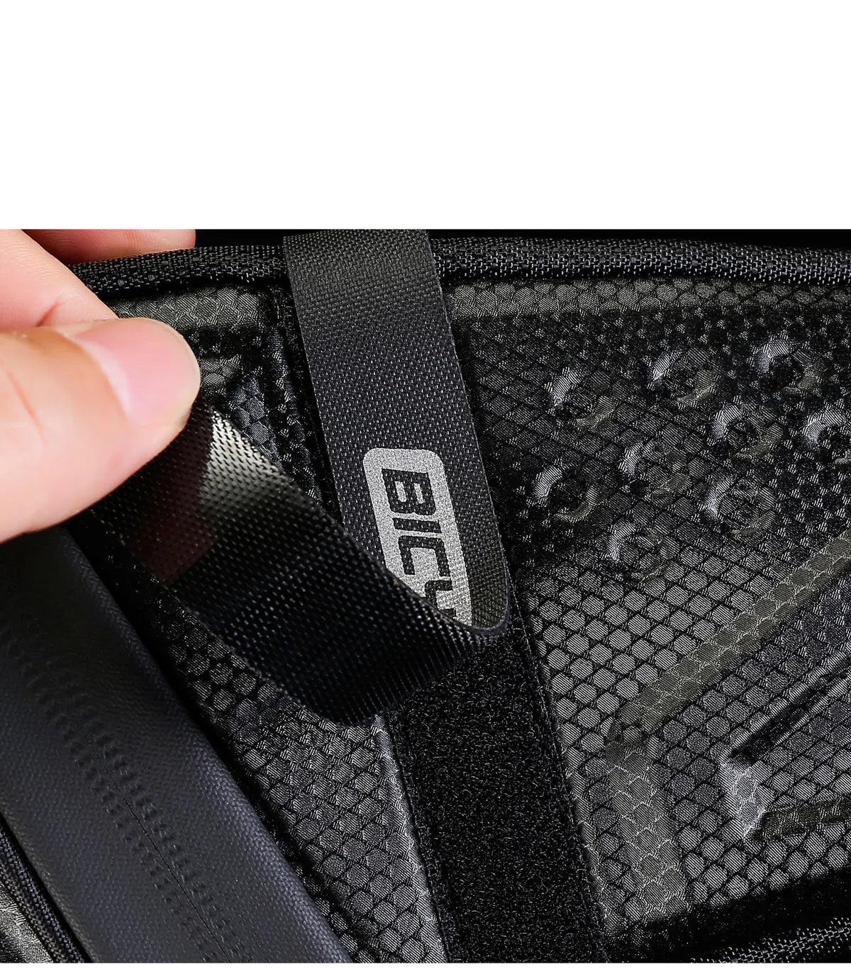 TAKEZERO TZ07 Bicycle Tail Saddle Bag – EVA Hard Shell Rear Bag for Mountain & Road Bikes