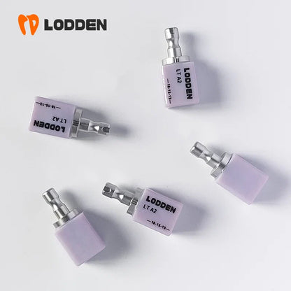 5pcs Lithium Disilicate Blocks for CAD CAM – C14 HT/LH/MT/MO Glass Ceramic Milling Material for Dental Lab
