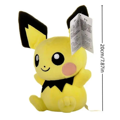 Original Pokémon Gengar Plush 24cm – Cute Pikachu Soft Stuffed Toy Doll for Kids Birthday Gift