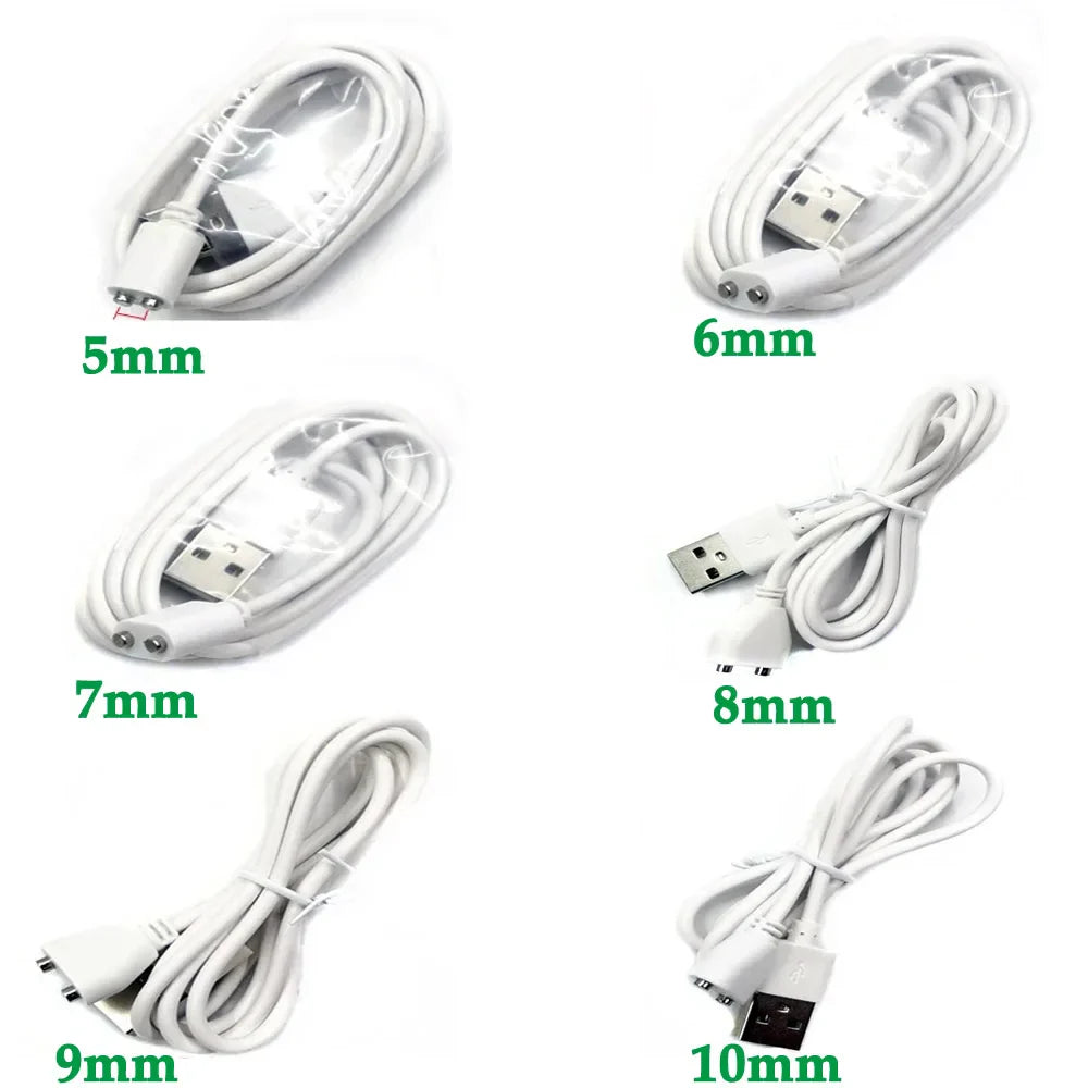 2-Pin 8mm Magnetic Charging Cable Connector – Universal Replacement Adapter for Beauty Instruments & Smart Devices, Single Piece
