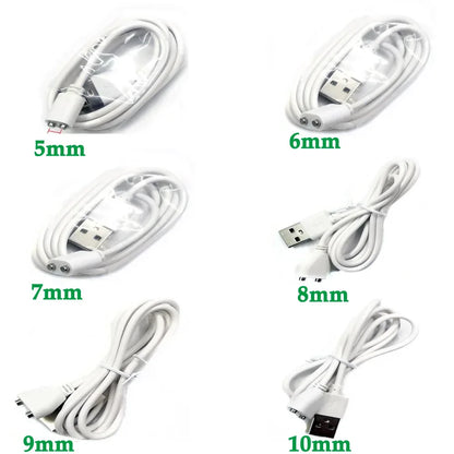 2-Pin 8mm Magnetic Charging Cable Connector – Universal Replacement Adapter for Beauty Instruments & Smart Devices, Single Piece