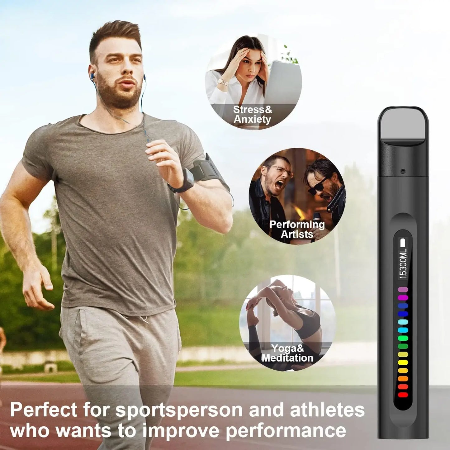 Smart Breathing Trainer Device with App — Breath Monitor for Lung Strength and Exercise