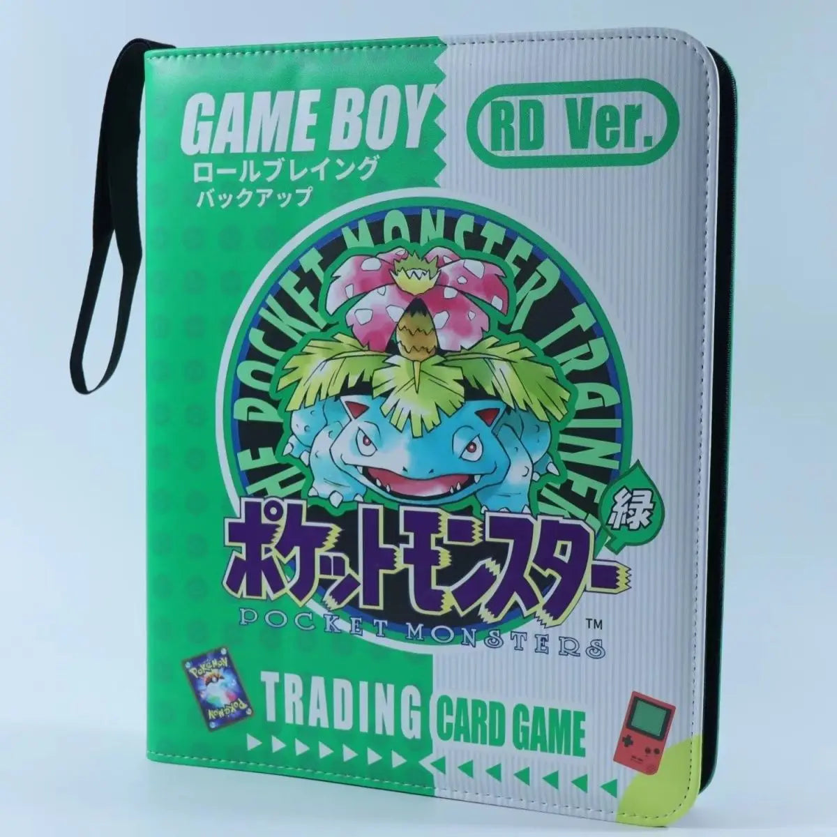 New Pokémon Pikachu Battle Card Binder — Zippered Card Holder for VMAX Game Card Collection, Anime Toys & Gifts