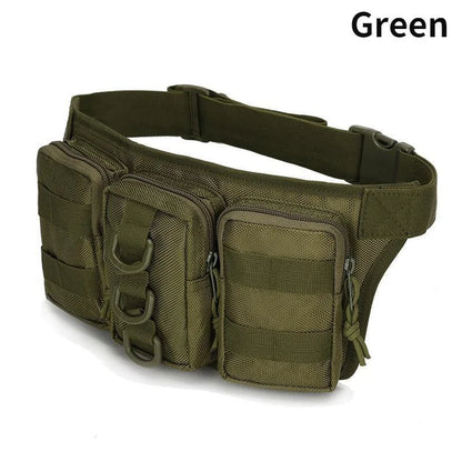 Men’s Waterproof Oxford Cloth Belt Bag – Outdoor Waist Pack for Hiking, Camping, Fishing, and Mountaineering