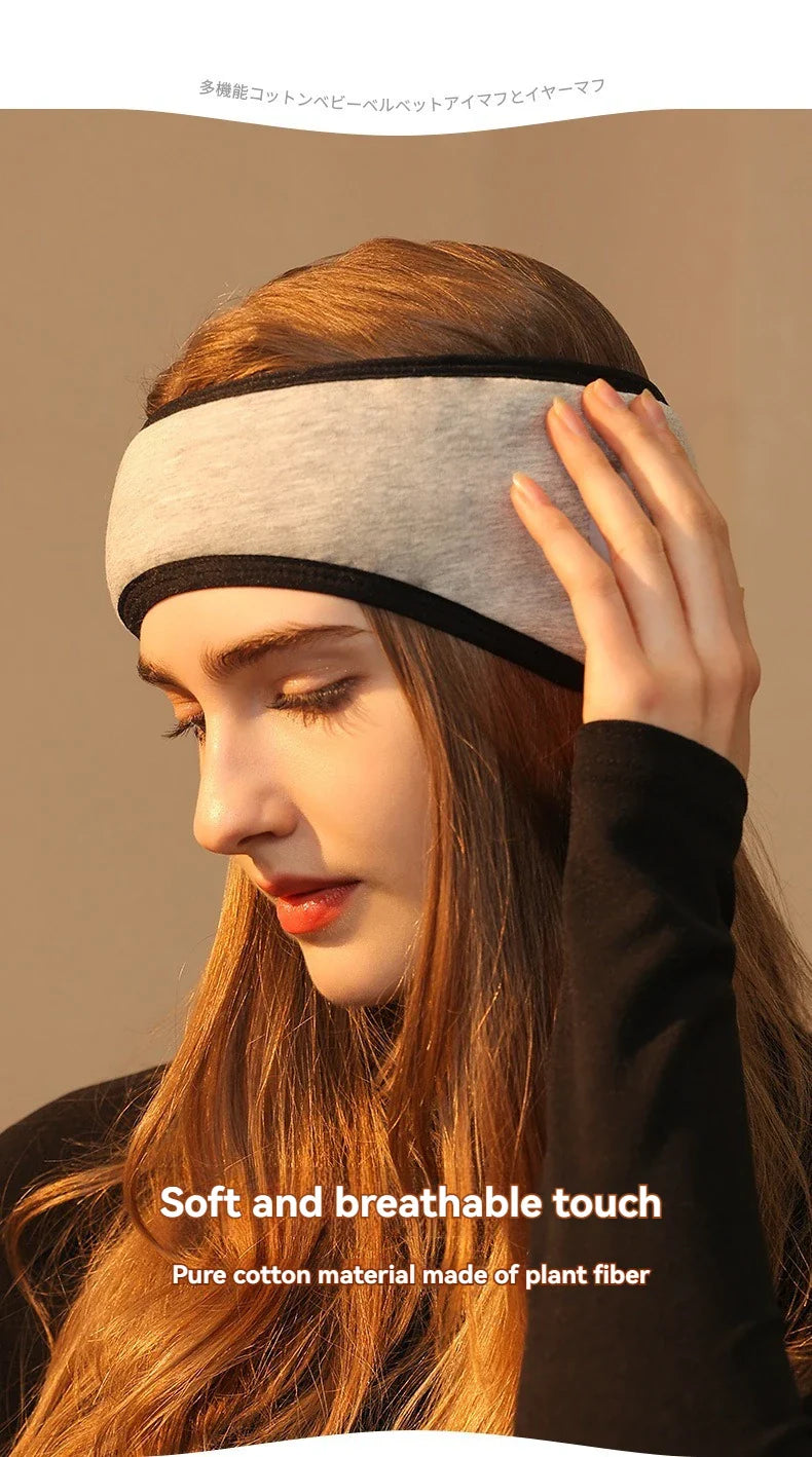 2-in-1 Noise-Reducing Earplugs & Adjustable Sleep Eye Mask – Travel, Nap & Sound Insulation Earmuffs