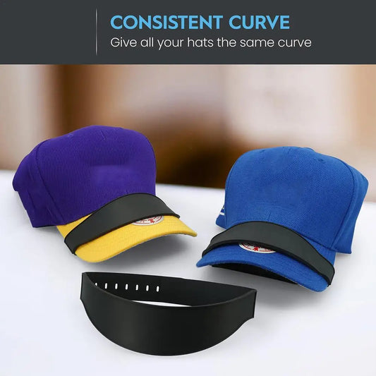 Reusable Adjustable Hat Brim Bender – No-Steam Baseball Cap Curving & Shaping Band