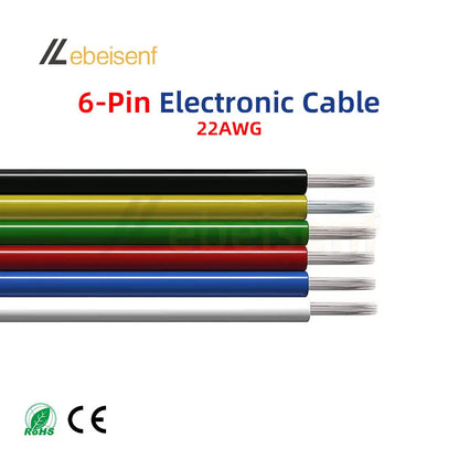 5/10 Meter 22 AWG Electronic Cable Extension Wire – 2Pin, 3Pin, 4Pin, 5Pin, 6Pin for 5050 3528 RGBW RGB CCT LED Strip Lights