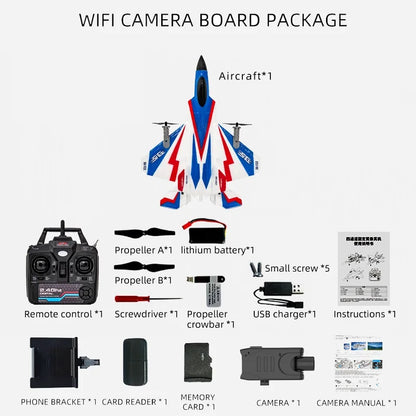 F22 RC Foam Plane – 4-Channel 6G Auto Stabilization with 4K Camera Remote Control Toy