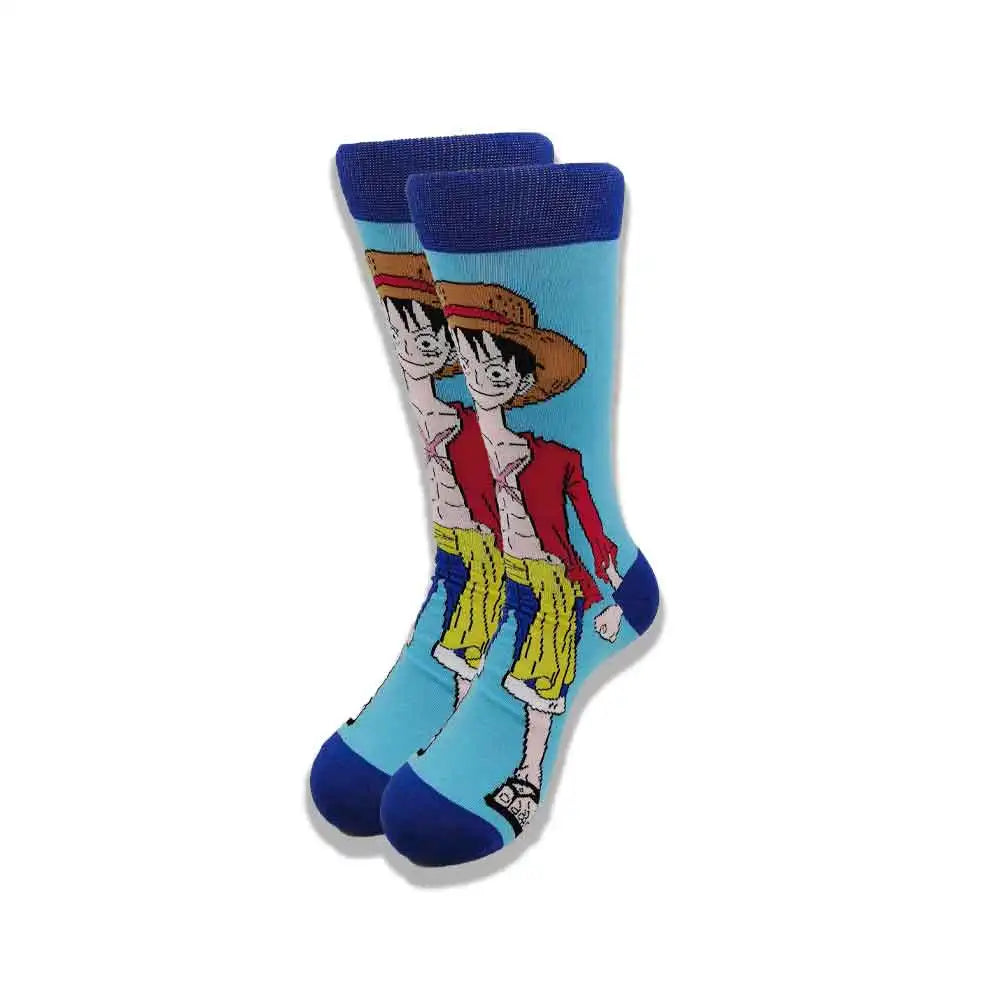 Spring and Autumn Cartoon Movie Character Socks for Men & Women – Funny Fashion High Quality Crew Tube Socks, Unisex Casual Cotton Socks