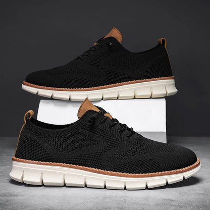 YRZL Men’s Casual Sports Shoes – Anti-Slip, Wear-Resistant, Breathable Cushioning with Color Blocking Design