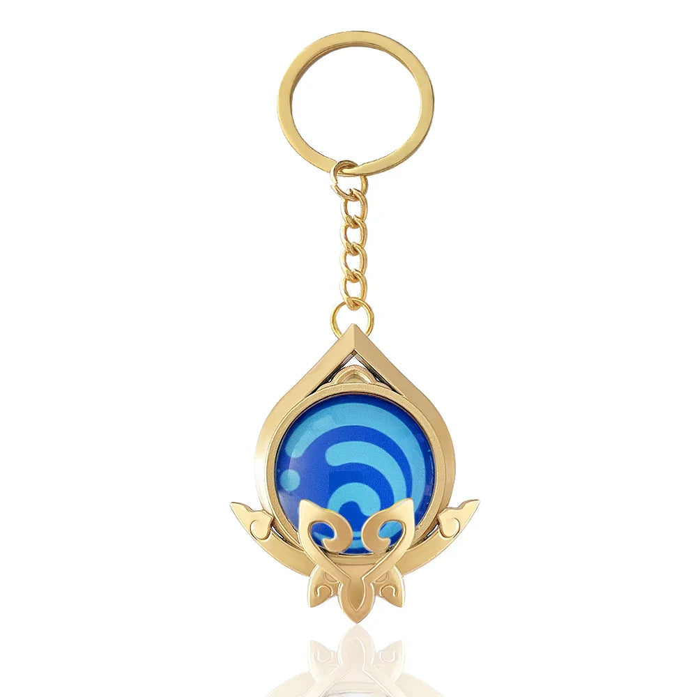 Genshin Impact Venti Eye Keychain 1:1 – Luminous Anime Cosplay Key Ring Backpack Pendant Gaming Accessories Gift