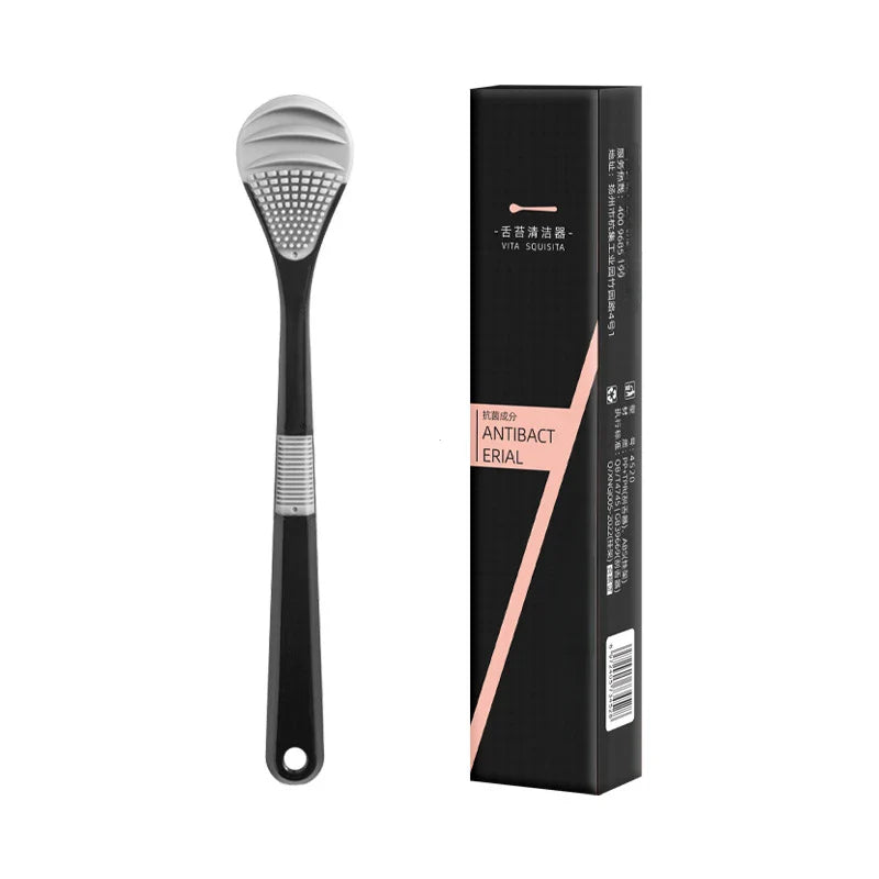 Reusable Tongue Cleaner Scraper Brush – Oral Hygiene Tool for Fresh Breath, Bad Breath Removal & Daily Dental Care (Multicolor)