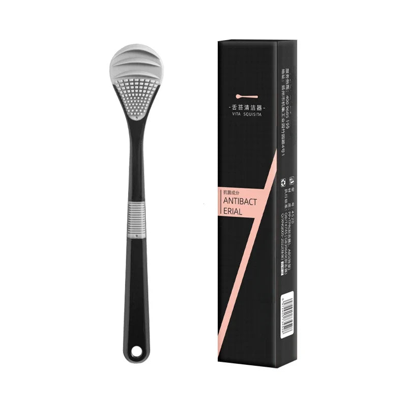 Reusable Tongue Cleaner Scraper Brush – Oral Hygiene Tool for Fresh Breath, Bad Breath Removal & Daily Dental Care (Multicolor)