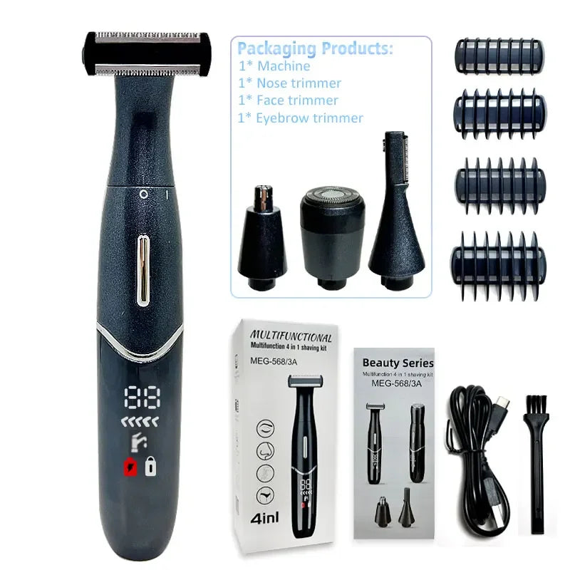 4-in-1 Electric Epilator for Women – Multifunction Body, Face & Precision Intimate Shaver and Trimmer
