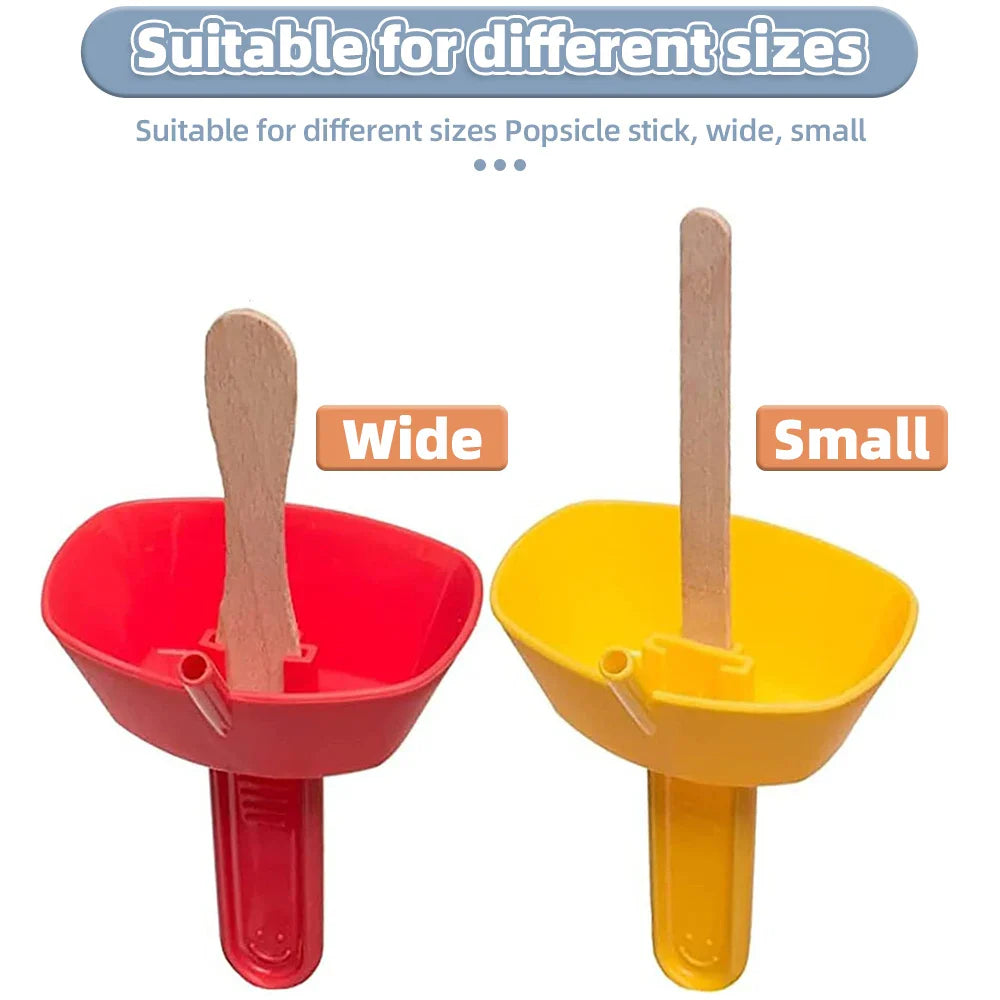 Kids' Mess-Free Popsicle Rack with Straw: Drip-Proof Ice Cream Holder for No-Mess Frozen Treats