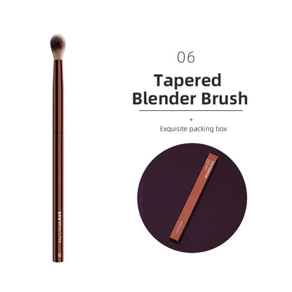 Hourglass Retractable Makeup Brush Set – Professional Eyeshadow, Foundation, Concealer, Powder, Bronzer, Blusher & Eyeliner Brushes