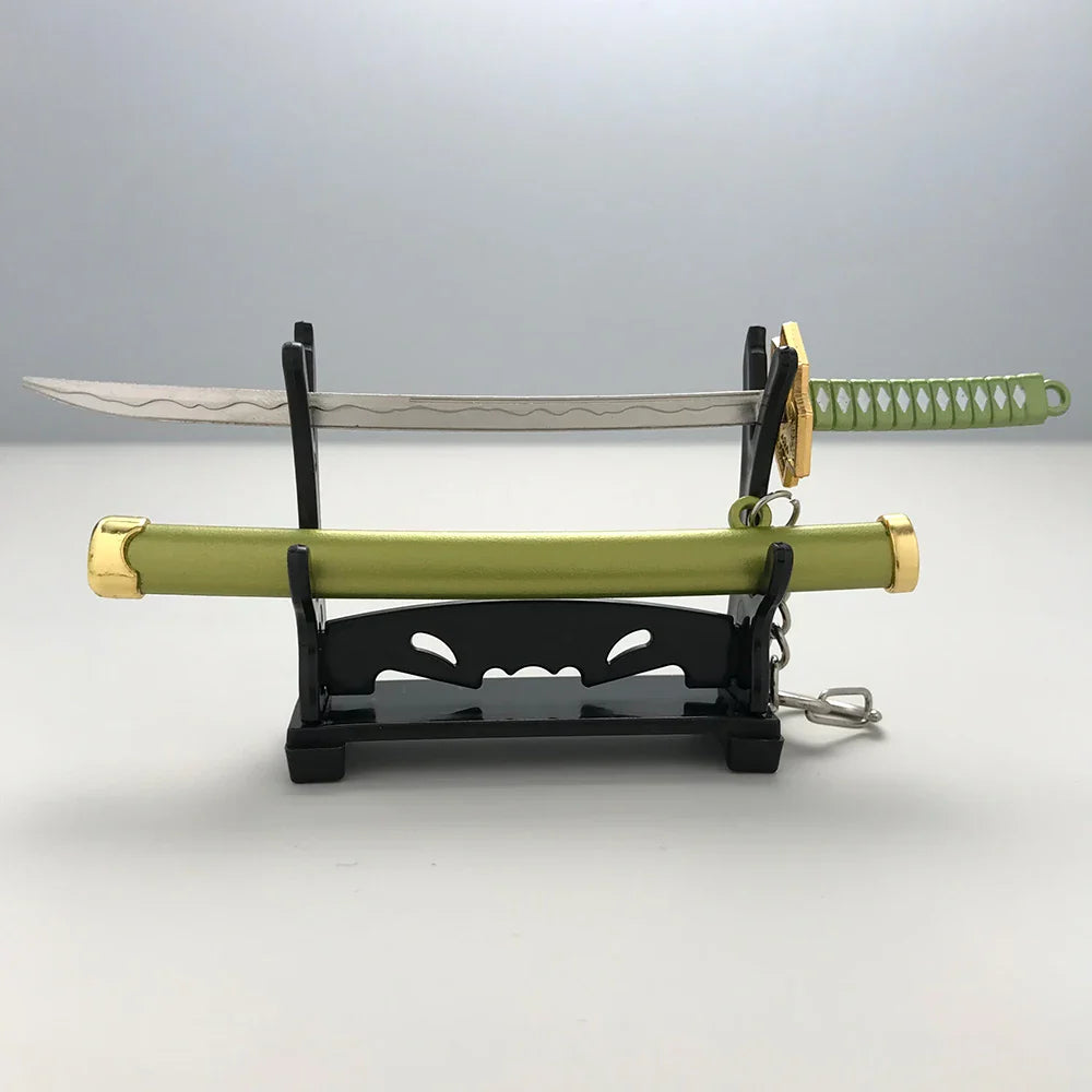 8 Styles Roronoa Zoro Samurai Sword Keychain – Katana Scabbard Keyring for Men & Women, Cosplay Toy Jewelry Gift