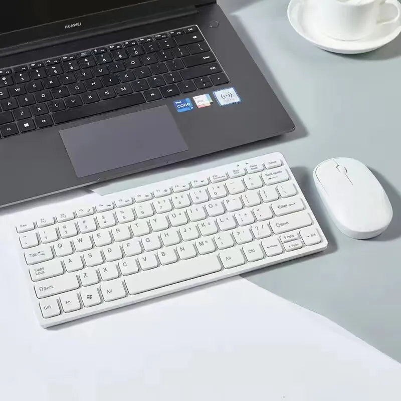 2.4G Wireless Mini Keyboard and Mouse Combo – Portable Set for Notebook, Laptop, Mac, PC, Smart TV & PS4