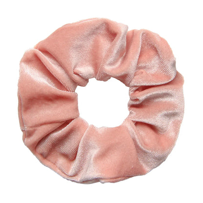 Vintage Velvet Hair Scrunchies for Women & Girls – Solid Color Ponytail Holder Elastic Hair Bands, Soft Fashion Hair Ties Accessories