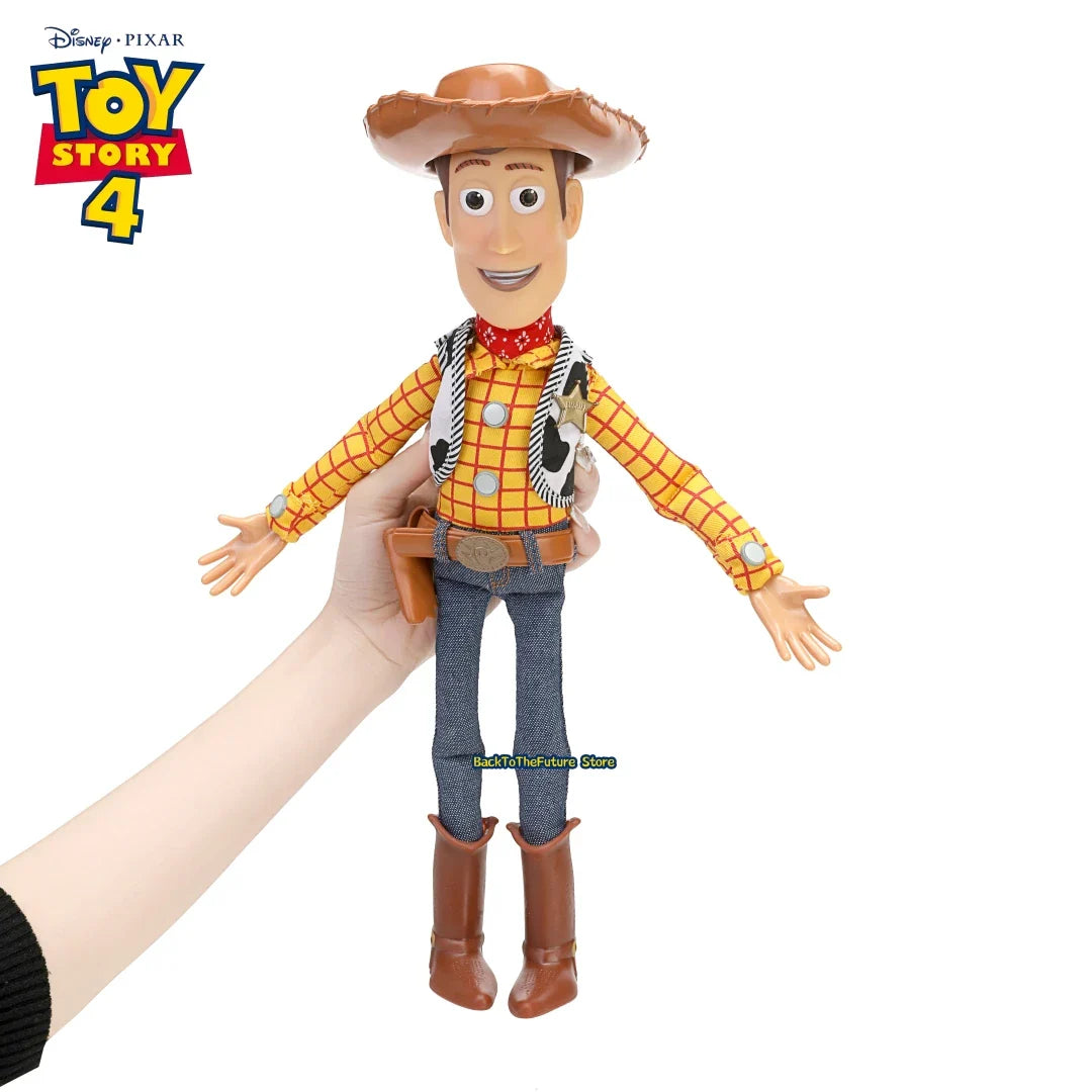 Disney Toy Story 4 Talking Woody & Jessie Action Figures — Speak & Sound Collectible Toy Model for Kids Gift