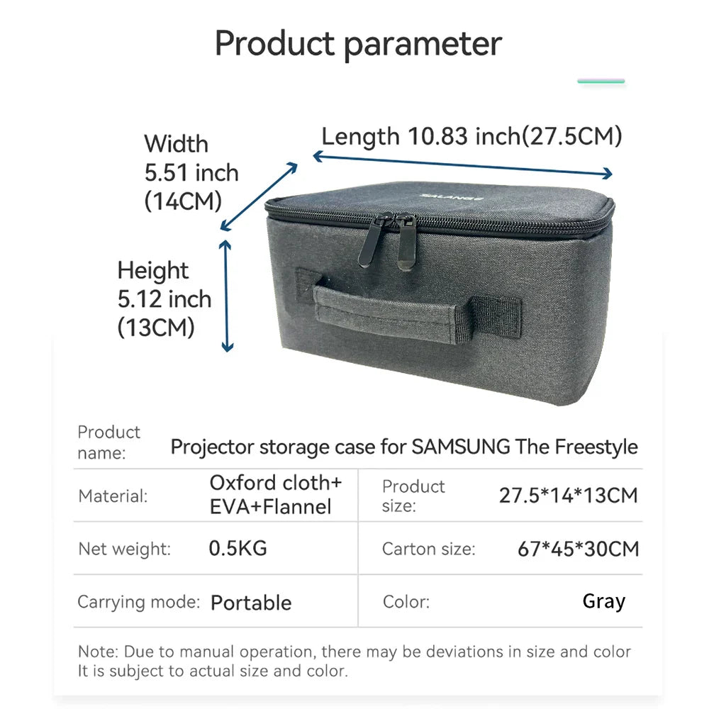 Salange HY320 Projector Storage Bag, Travel Carry Case with Zipper Protector, Compatible with HY320 and HY300 Projectors