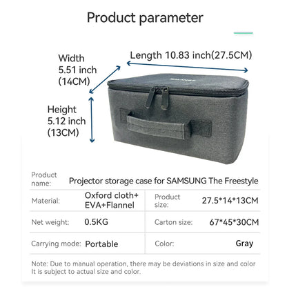 Salange HY320 Projector Storage Bag, Travel Carry Case with Zipper Protector, Compatible with HY320 and HY300 Projectors