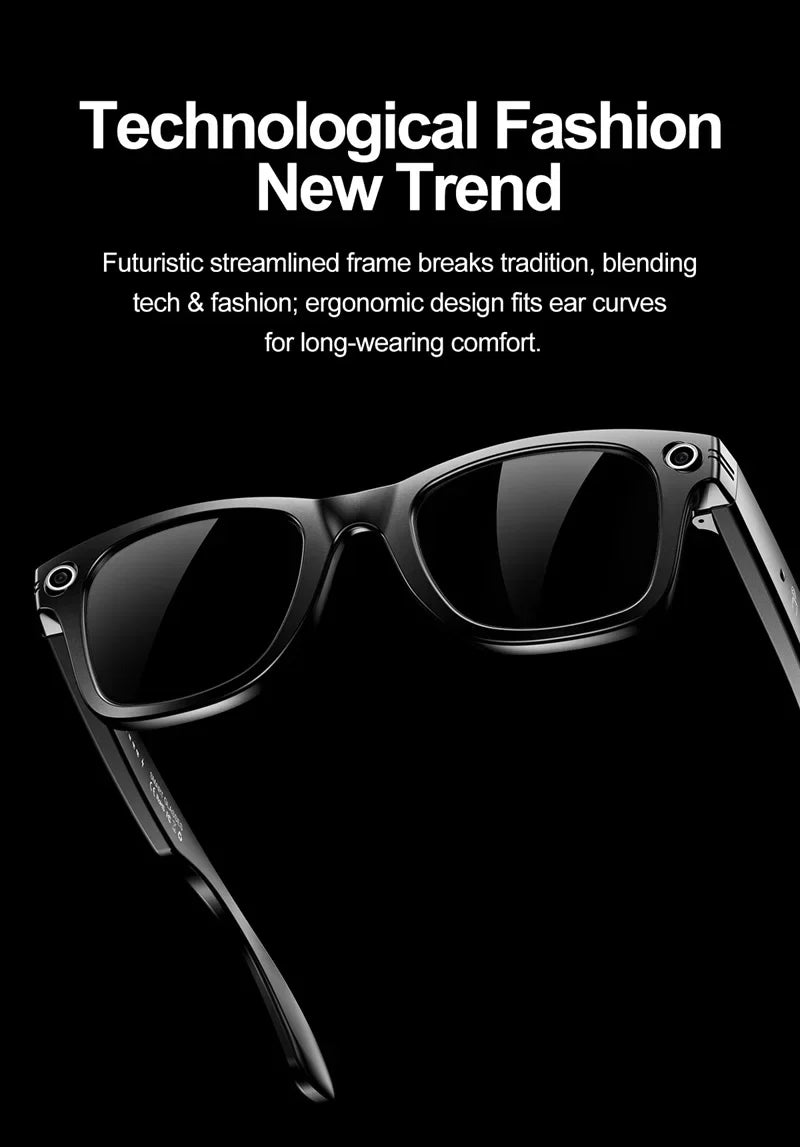 Xiaomi W600 Smart Glasses — AI Intelligent Sunglasses with Camera, Video Recording, Bluetooth Music & Calls, IP65 Waterproof
