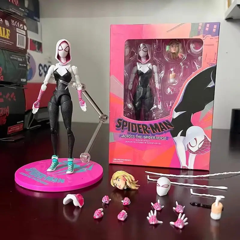 Spider-Gwen Action Figure – Gwen Stacy Model from Spider-Verse, Collectible Toy