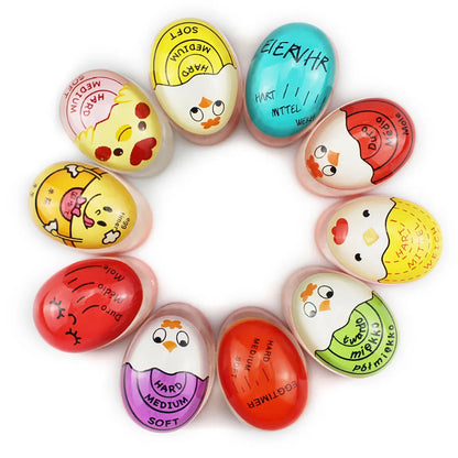 Color-Changing Egg Timer - Eco-Friendly Kitchen Tool for Perfectly Cooked Boiled Eggs