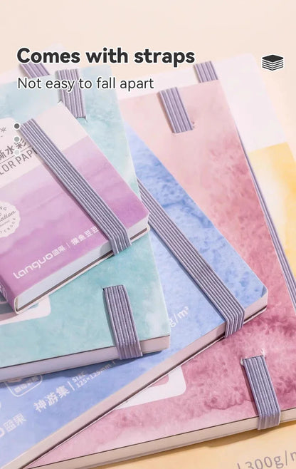 100% Cotton Mini Watercolor Paper Book – 300gsm Tearable Sketchbook Journal for Drawing & Painting