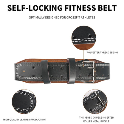 Gym Fitness Weight Lifting Belt: 10.5cm Width for Men & Women - Back Support for Powerlifting, Cross Training, Squats & Workouts