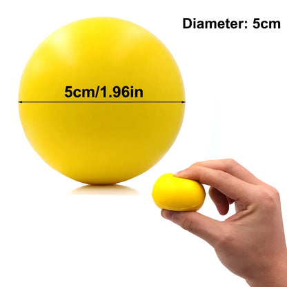 Hand Grip Strengthener Ball – Soft Foam Stress Relief & Therapy Exercise Gripper for Rehab, Gym, Office & Home Use