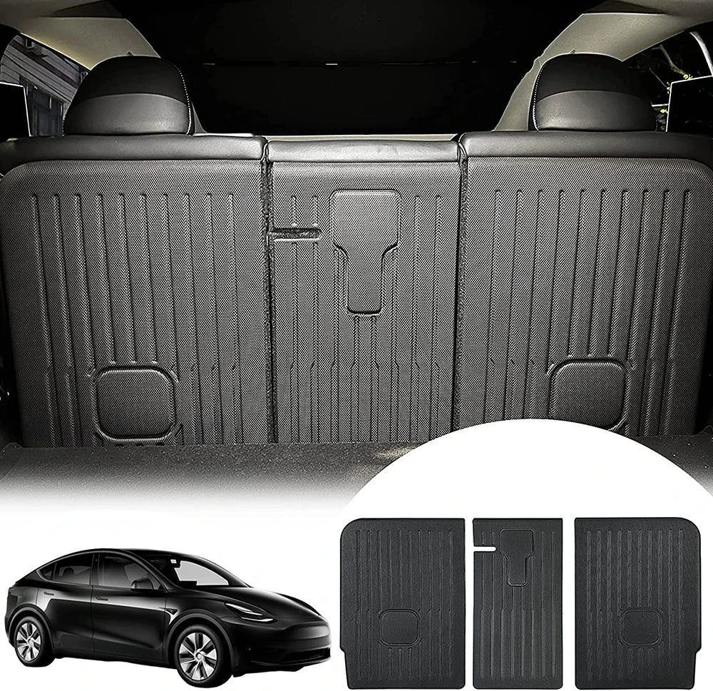 Rear Seat Backrest Protector for Tesla Model Y 2020-2025 – Juniper Trunk Anti-Scratch & Anti-Dirty Mat with Velcro