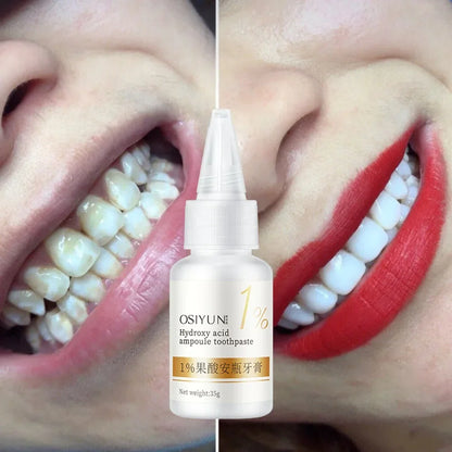 Teeth Whitening Toothpaste – Fruit Acid Formula for Plaque Removal, Stain & Calculus Cleanser, Fresh Breath & Oral Hygiene