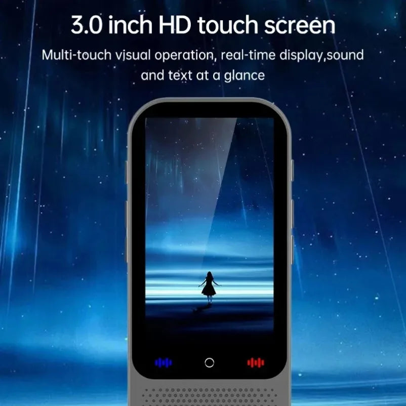 S80 Pro AI Voice & Photo Translator – 138 Languages Real-Time Offline Translation Recording Device with ChatGPT AI