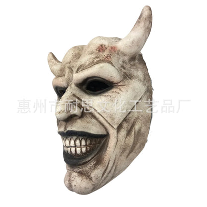 The Black Phone Horror Half Face Mask – Scary Halloween Masquerade Cosplay Accessory