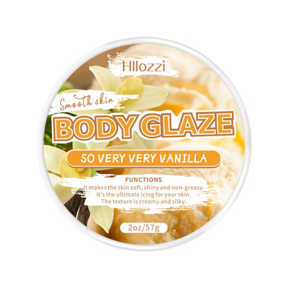 Vanilla Body Glaze Moisturizing Body Butter – Non-Greasy Nourishing Skin Care Oil, Hydrating & Refreshing Body Lotion 2oz/8oz