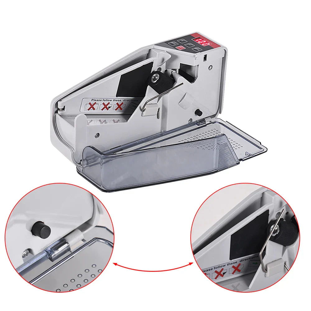 Portable Mini Money Counter – Worldwide Bill & Currency Counting Machine with LED Display for Financial Use