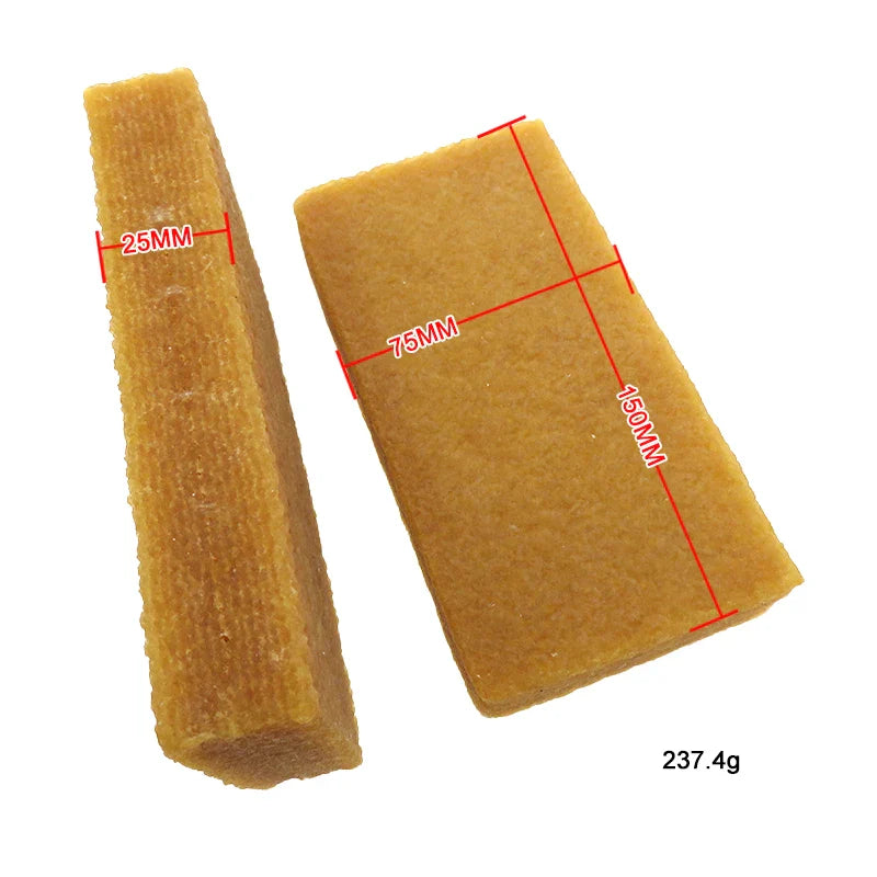 Cleaning Eraser Stick: 1" x 1" x 6" Natural Rubber for Dust Removal on Abrasive Belts, Sanding Discs, Drum Sanders, and Skateboards