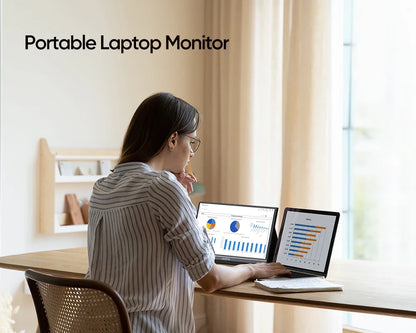 Arzopa 15.6" FHD Portable Monitor – 1080P IPS Second Screen for PC, Laptop, Mac, Xbox, PS4 & Switch