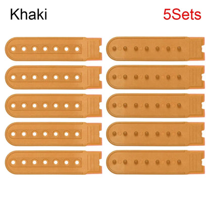 5 Sets Snapback Strap Replacement - 7 Hole Colorful Hat Repair Buckle Clips for Baseball Cap Accessories