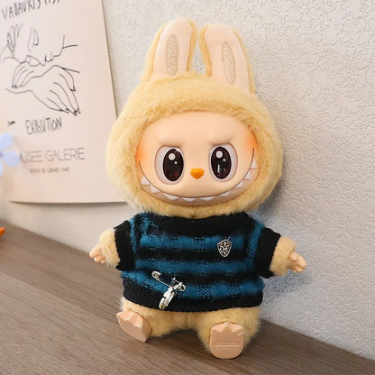 Labubu 15-17cm Blind Box Keychain Doll Outfit – Sweater & Glasses Accessory Set