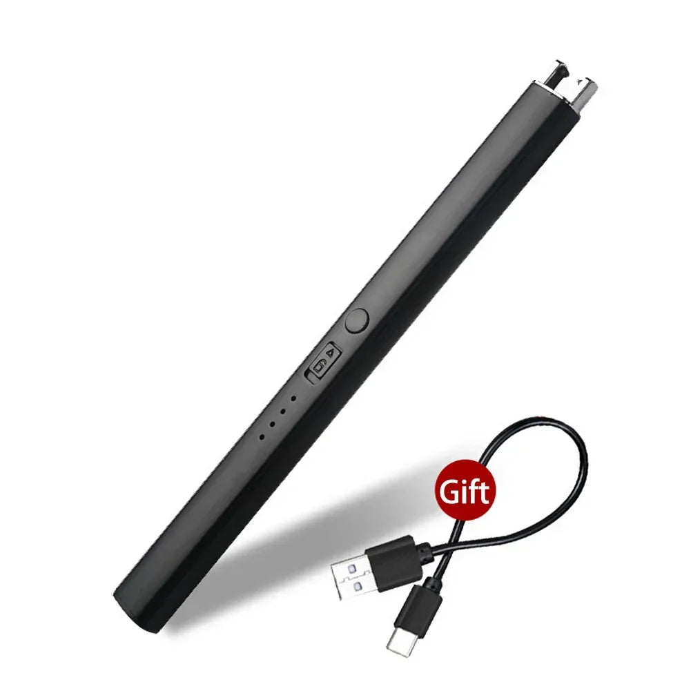 Electric Arc Plasma Lighter – USB Rechargeable Windproof Flameless Candle, Kitchen & Outdoor BBQ Ignition