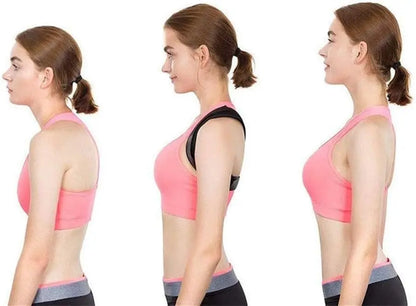 Adjustable Back & Shoulder Posture Corrector Belt — Clavicle & Spine Support for Home, Office & Sports | Upper Back & Neck Brace