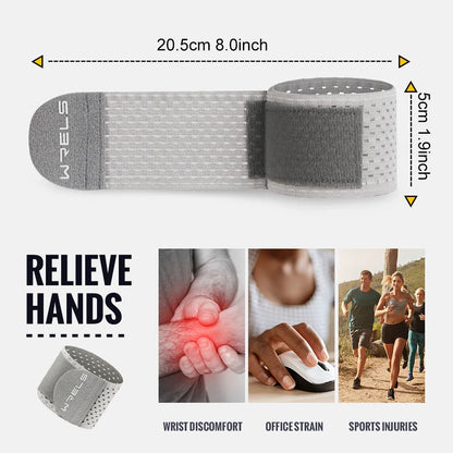 WRELS Adjustable Sports Wristband — Elastic Compression Wrist Wraps for Basketball, Weight Training, and Support