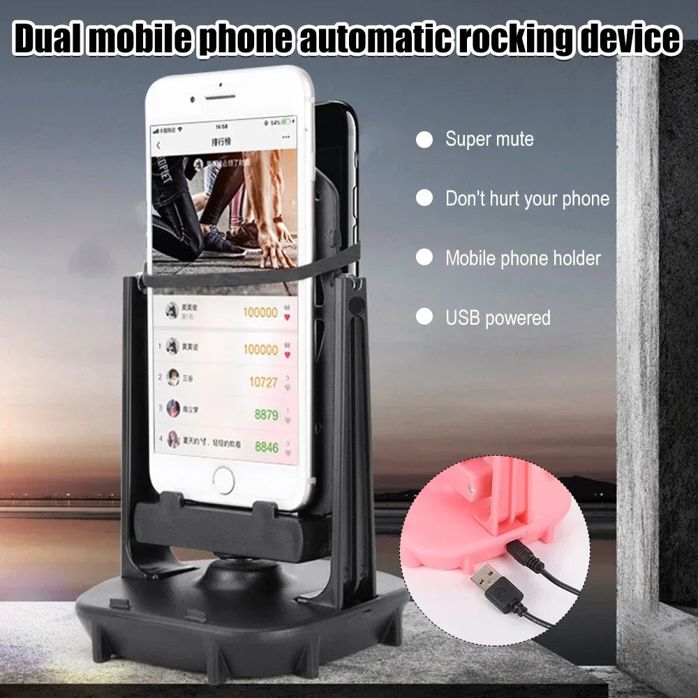 Mobile Phone Walking Swing Shaker Holder – Automatic Step Counter & Pedometer Accessory, Silent for All Phones