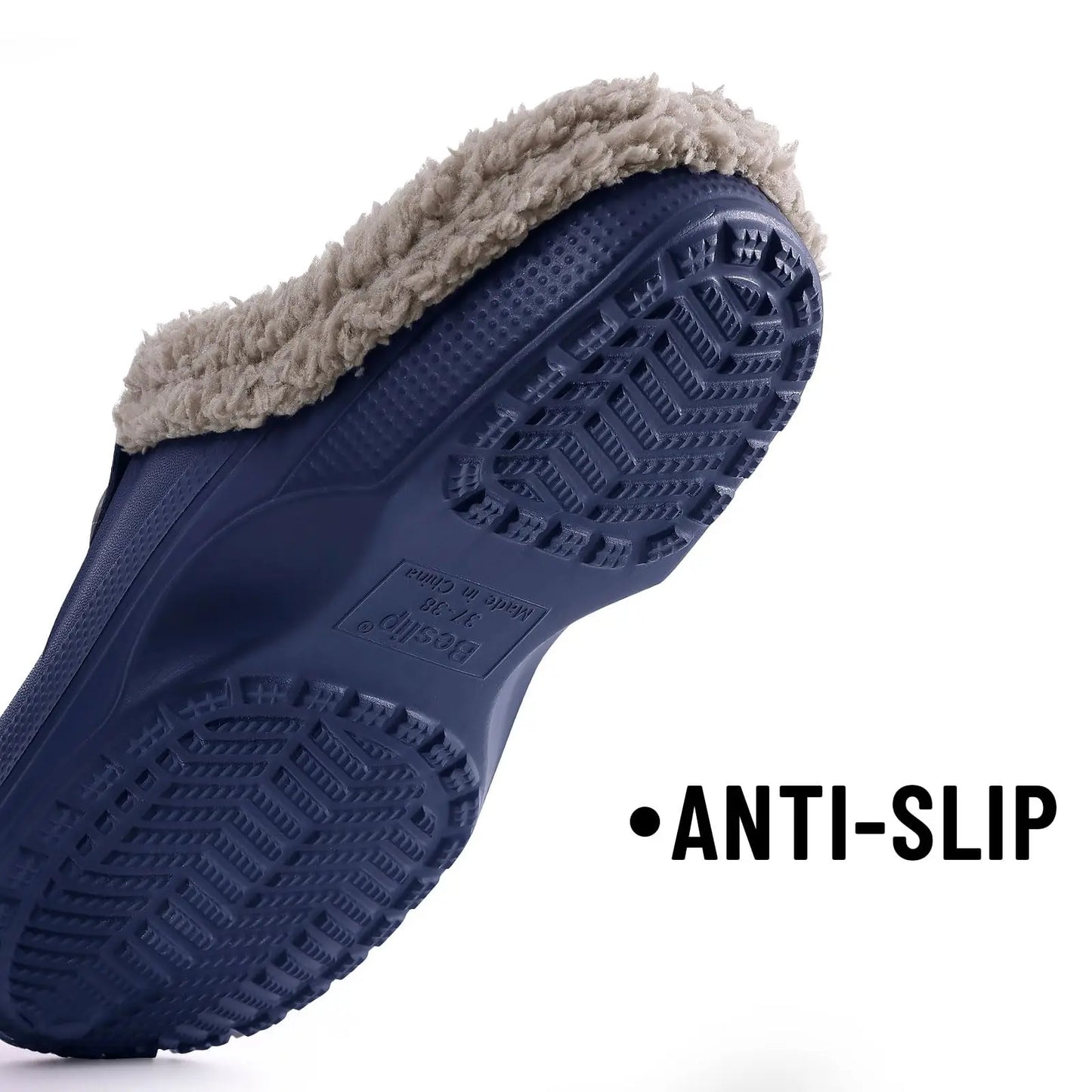 Bebealy Casual Women’s Garden Shoes & Warm Fluffy Men’s Waterproof Winter Slippers – Outdoor Antiskid Classic Leopard Design